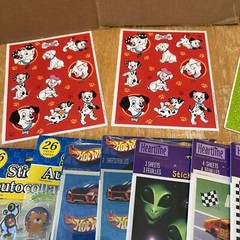 Lot of 29 SEALED Sticker Packages Hallmark Heartline Snoopy Holiday Hello Kitty