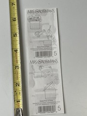 1 Mrs Grossmans Pots Pans Stickers Silver Metal Metallic Kitchen Cooking Stove