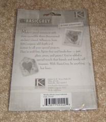 K&Company/Basic Grey Grand Adhesions Dimensional Stickers ~ Motifica Blocks…..