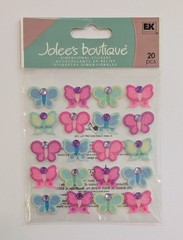 Jolee’s Bright Color Glitter Butterflies Repeats Scrapbooking Stickers