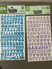VARIOUS BRANDS Letter Stickers Scrapbooking Lot NIP