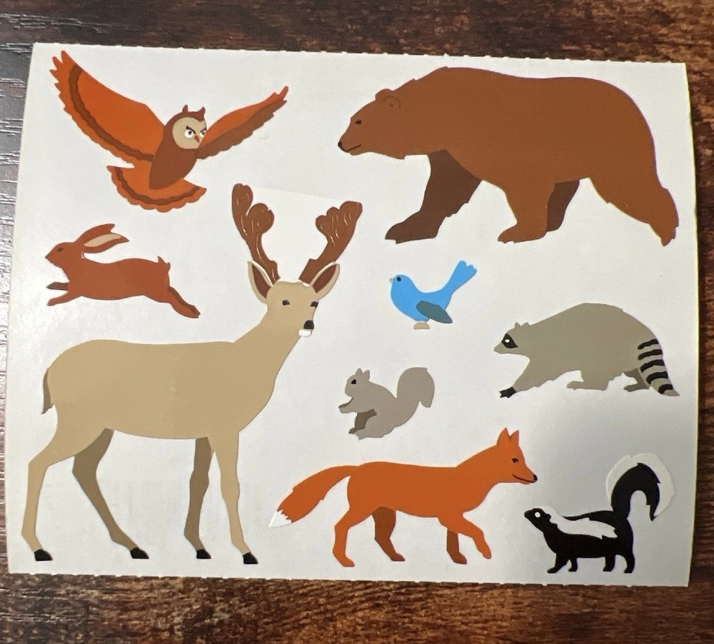 *Mrs. Grossman’s Large Stickers Forest Animals 1/2 sheet