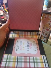 Handmade Scrapbook with Flowers, family & home Theme