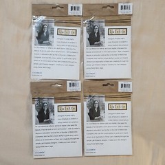 NEW Lot 4 Pkgs Kolette Fabric Tags Love Friendship Journeys Inspirational -B