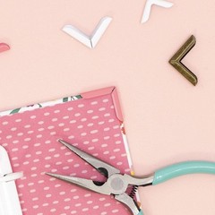 Turquoise Scrapbooking Corner Pieces for Crafting and Personalizing Projects