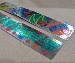Vintage Cardesign Toots Ornaments & Christmas Trees Foil Stickers MISPRINT