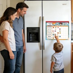Magnetic Chore Chart for Kids, Reward System with 2328 Stickers