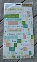 Making Memories Flower Patch Title Alpha Stickers 164 pieces 31802 2008