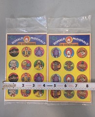 NOS Sealed 1983 Vintage McDonald’s stickers From «The Sticker Store»