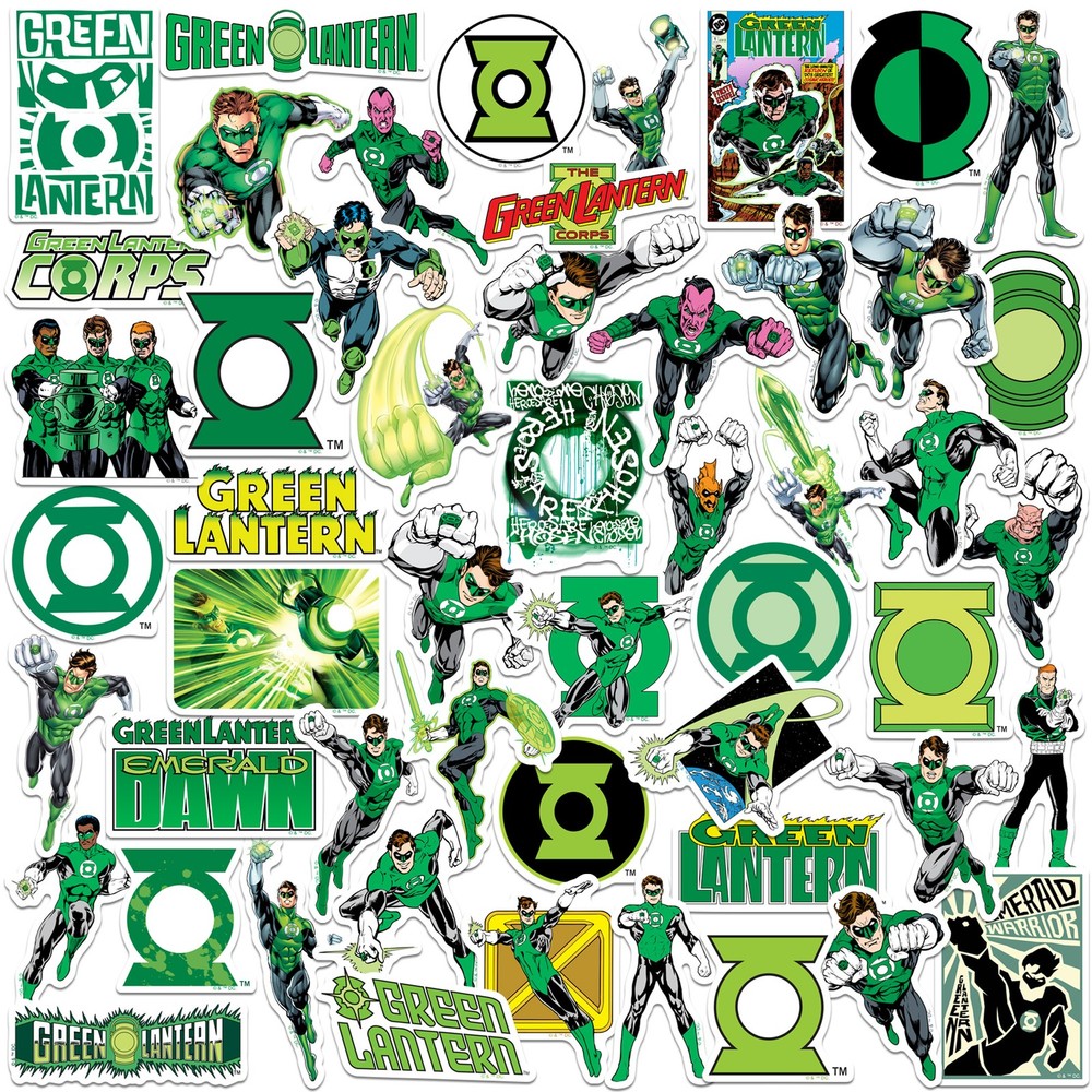 GREEN LANTERN VARIETY DIE CUT VINYL 50 CT STICKER PACK