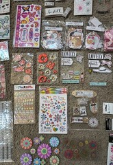 Large Lot of Pop Up Stickers, Rubbing, Flat, Diecuts, Scrapbooking Variety