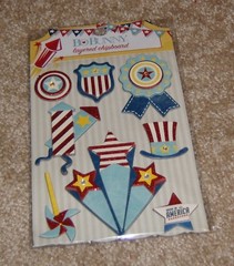 Bo Bunny Layered Chipboard ~ Firecracker Collection