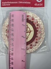 New Circle Recollection Scrapbooking, Crafts Valentine Embellishments 48 Count.