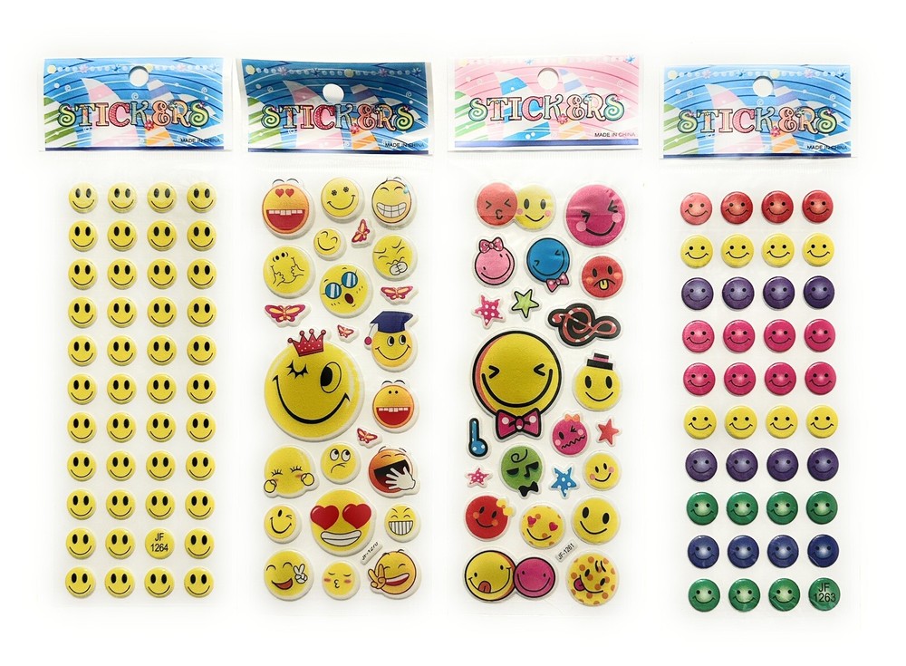 4 Different Sheets, 3D Puffy Stickers, Children Stickers Kids Gift