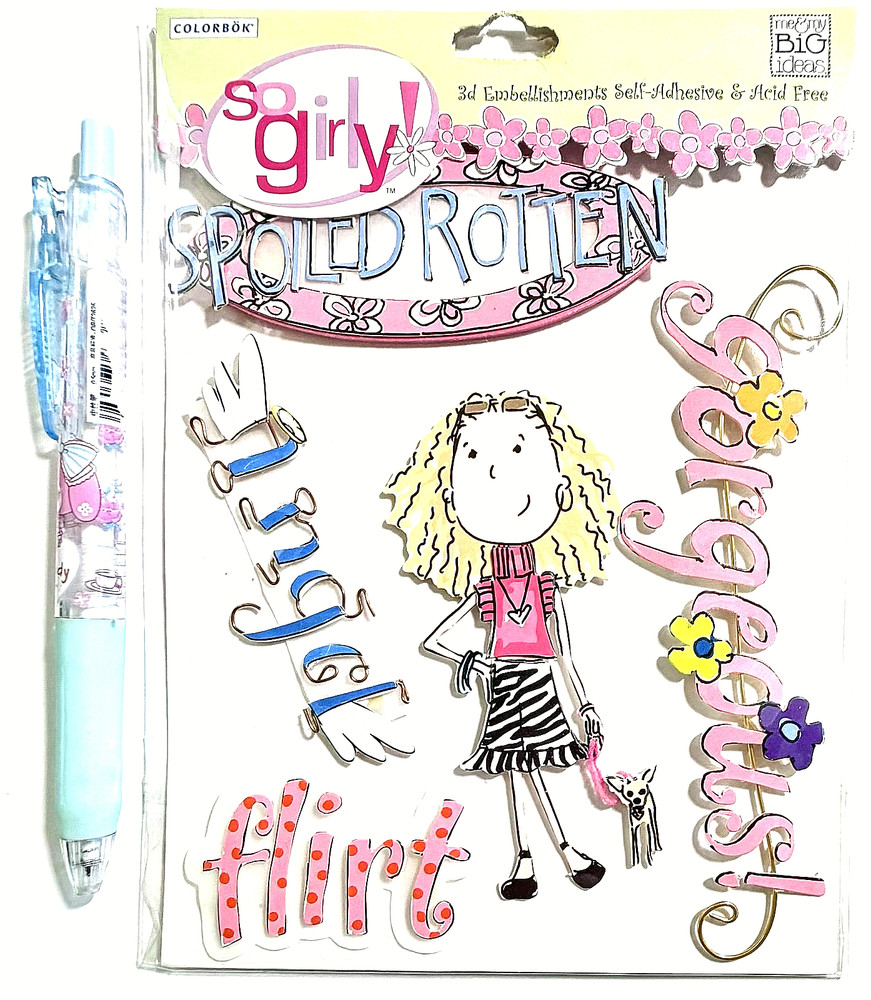 Angel Flirt Stickers Scrapbooking Card Journal Planner Me & My Big Ideas