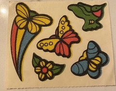 80s Vintage Mello Smello Factory Body Language Scented Fashion Tattoos Stickers