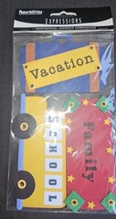 Paperbilities 3-D Dimensional Adhesive Tags Primary Colors 3 Scrapbooking