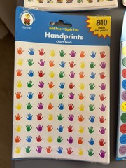 Carson Dellosa Sticker Frog Bugs Stars Smileys Handprints New Sealed 90s School