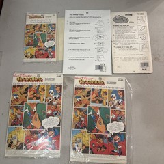 Vintage Disney Sticker Lot and Decal Window Cling Sports USA Mickey Mouse Goofy
