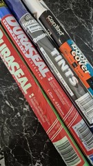 Vintage DuraSeal Adhesive Book Covering Rolls Collectible Brite Colors x4 1990s