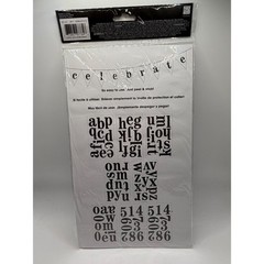 me & my BIG ideas mambiSTICKS Black Glitter Alphabet Stickers 8 Sheets STL-14