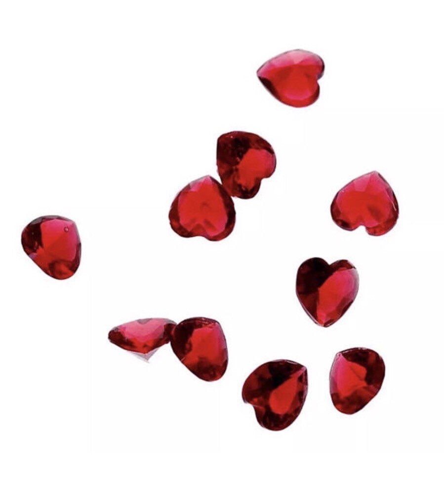 3 PCs Floating Charms Fit Living Locket Red Heart Birthstone 5mm