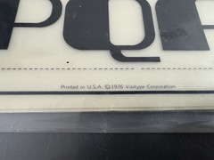 C-THRU Graphics 1976 Rub-On Dry Transfer Letters Signet Vintage 4 Sheets
