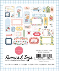 1 Pack Carta Bella Paper SUMMER Frames & Tags Die-Cut Ephemera