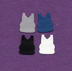 POLICE # 3 VEST die cuts scrapbook cards