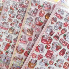 4Pcs Waterproof Silicone Stickers for Phone Case Decorative Accessories