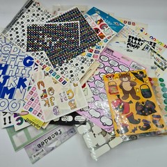 Lot Stickers Numbers Letter w/holder