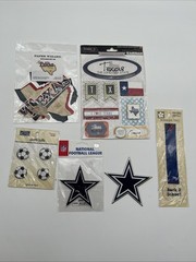 Sports Scrapbooking Sticker Lot School Cheer Football Texas New Mixed