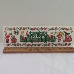 Santa’s Little Helpers 12″ Christmas Border STICKERS SCRAPBOOKING STICKER PARADE