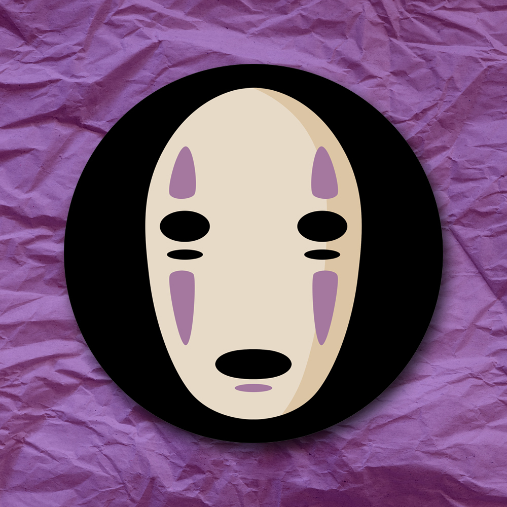 No Face Sticker Spirited Away Studio Ghibli Disney Anime Decal Cartoon