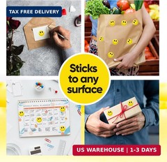 1000PCS Yellow Smiley Face Stickers 1 Inch – Bulk Happy Face Stickers for Cla…