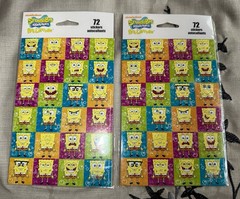 SpongeBob SquarePants Stickers Viacom Kids Squad Nickelodeon Sealed 2010 2 Packs