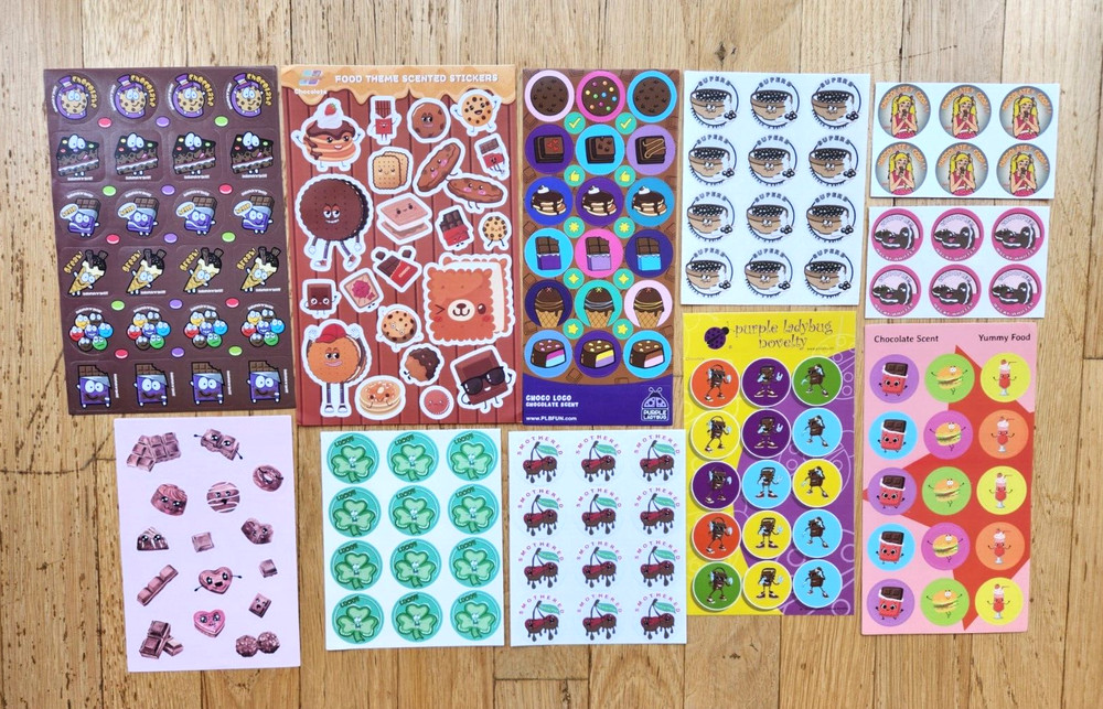 CHOCOLATE 172 SNIFF Stickers COOKIES Cake CEREAL Candy DONUTS Ice Cream Cones