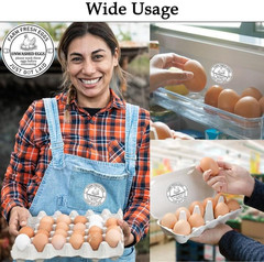 Louise Maelys 2Inch Eggs Stickers 500Pcs Farm Fresh Egg Stickers,Unwashed Eggs L