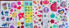 STICKER LOT Sandylion Hallmark RECOLLECTIONS AGC HASBRO CARLTON TREND EUREKA SET