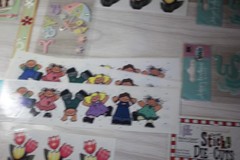 Frances Meyers provo craft & JoLees Stickers new baby lot animals die cut pastel