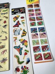 Vintage 90s Stickers Instructional Fair Sticker Lot Collection Insects