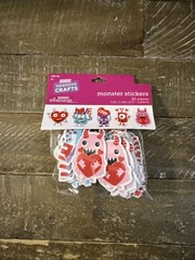 Valentines Crafts Valentines Day Monster Stickers 30 Count
