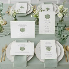 60Pcs Wax Seal Stickers, Wedding Invitation Envelope Seal Stickers Adhesive B…