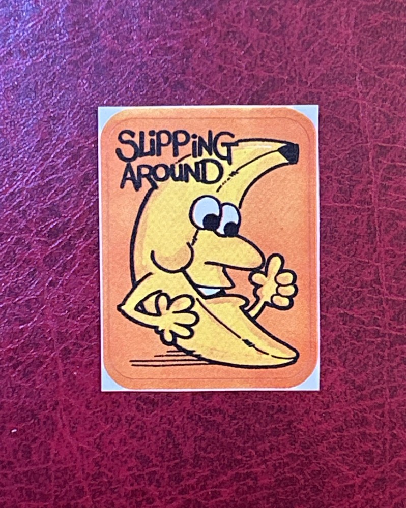 Vintage Scratch and Sniff Sticker- Banana Scent
