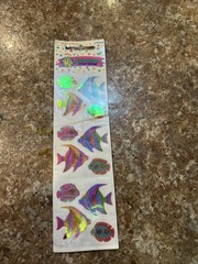 Vintage Sandylion Stickers – Mother Of Pearl MOP Fish Full Sheet