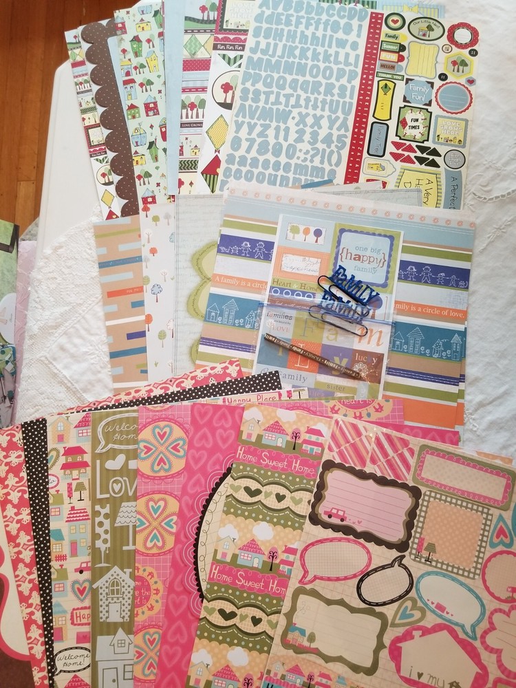 Reduced Nikki Sivils, My Little Shoebox, Adorn Family Scrapbook Stickers Diecuts