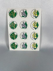 VINTAGE ORIGINAL 1982 CTP LILY OF THE VALLEY SCRATCH ‘N SNIFF STICKERS – 3 FULL