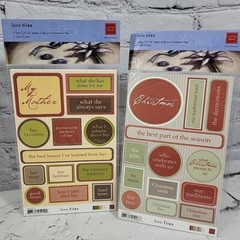 Love Tiles Stickers Lot of 4 Packages Scrapbooking Crafts