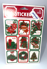 Vintage EUREKA Stickers Christmas Paper Magic Co. Made in USA Sealed 36