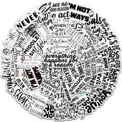 Quotes Stickers Vinyl Decal Motivational Sayings Sentiments Craft Pack Lot 50pc